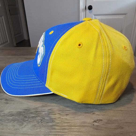 Vtg UCLA Bruins Strapback Hat Cap Blue Yellow Wool 90s College Preppy California - Picture 3 of 9